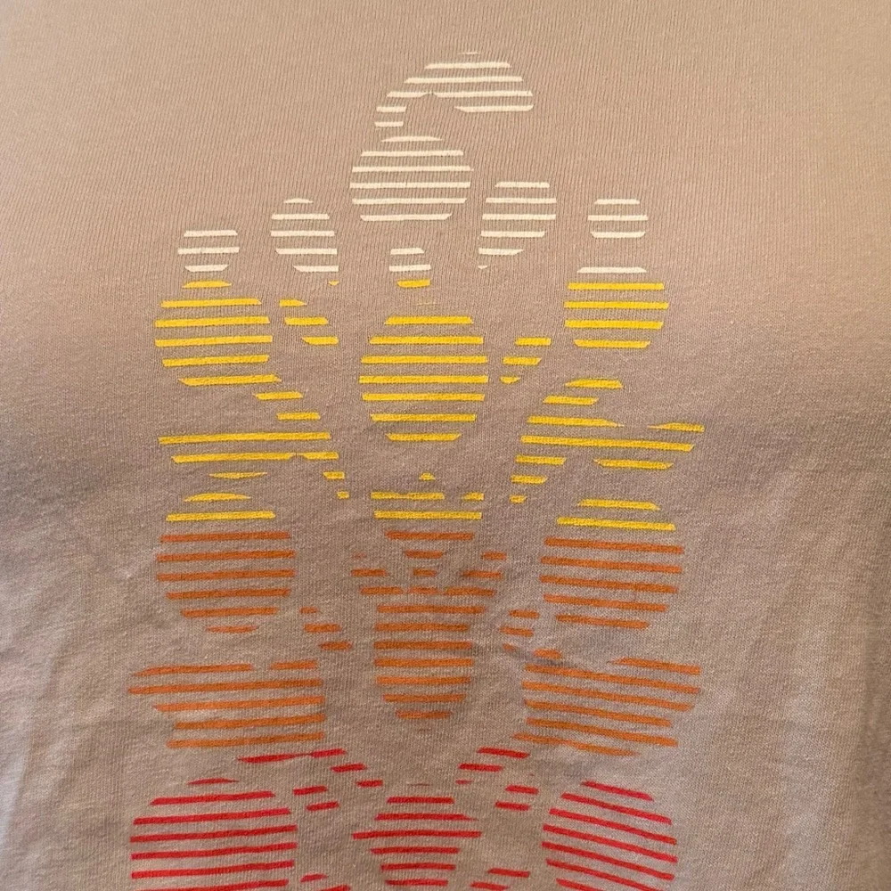 New Women’s Free People Inspire Logo Crop Tee - Oyster Combo Size Medium - Picture 9 of 9